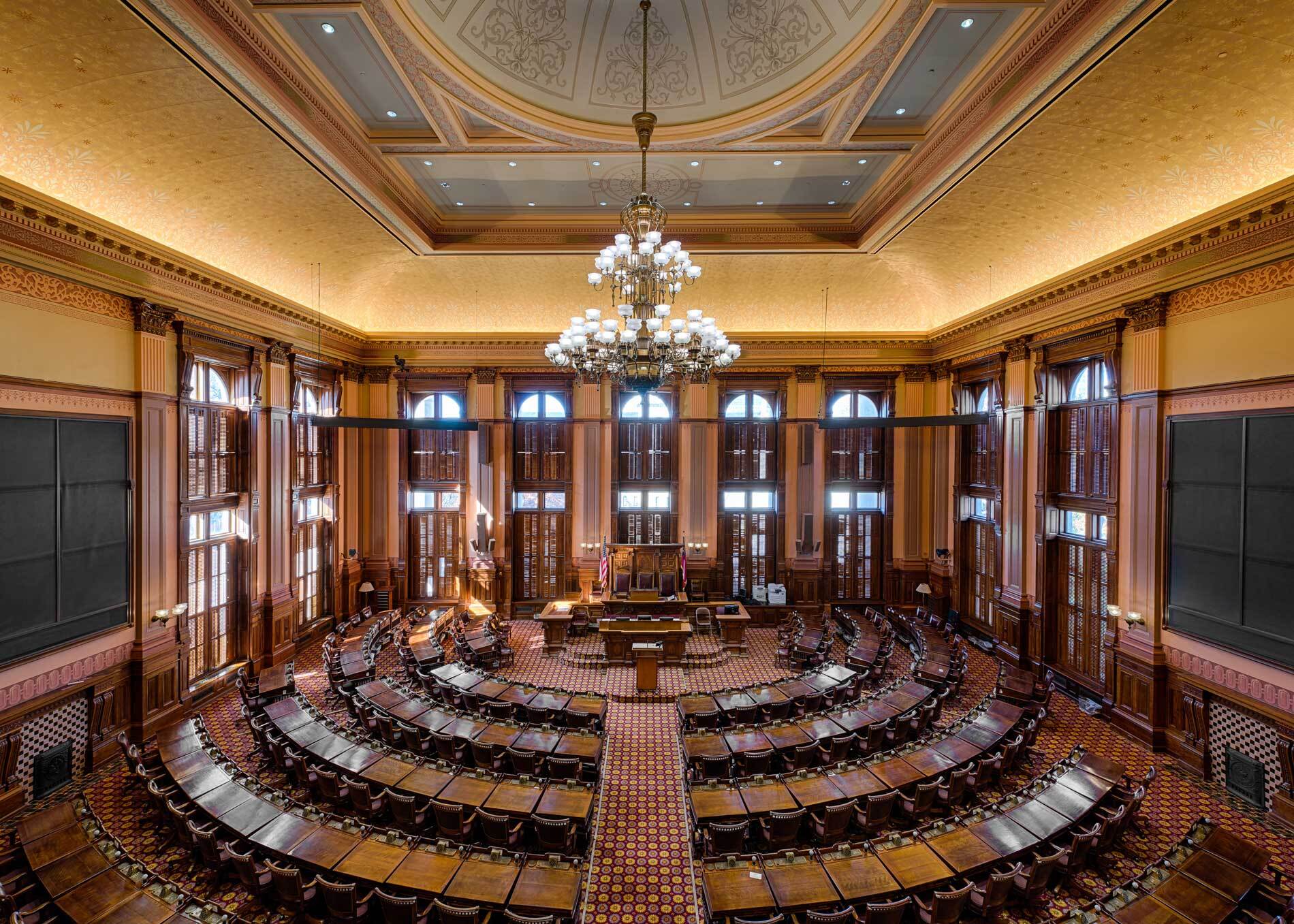 House of Representatives chamber in the Georgia state capitol building