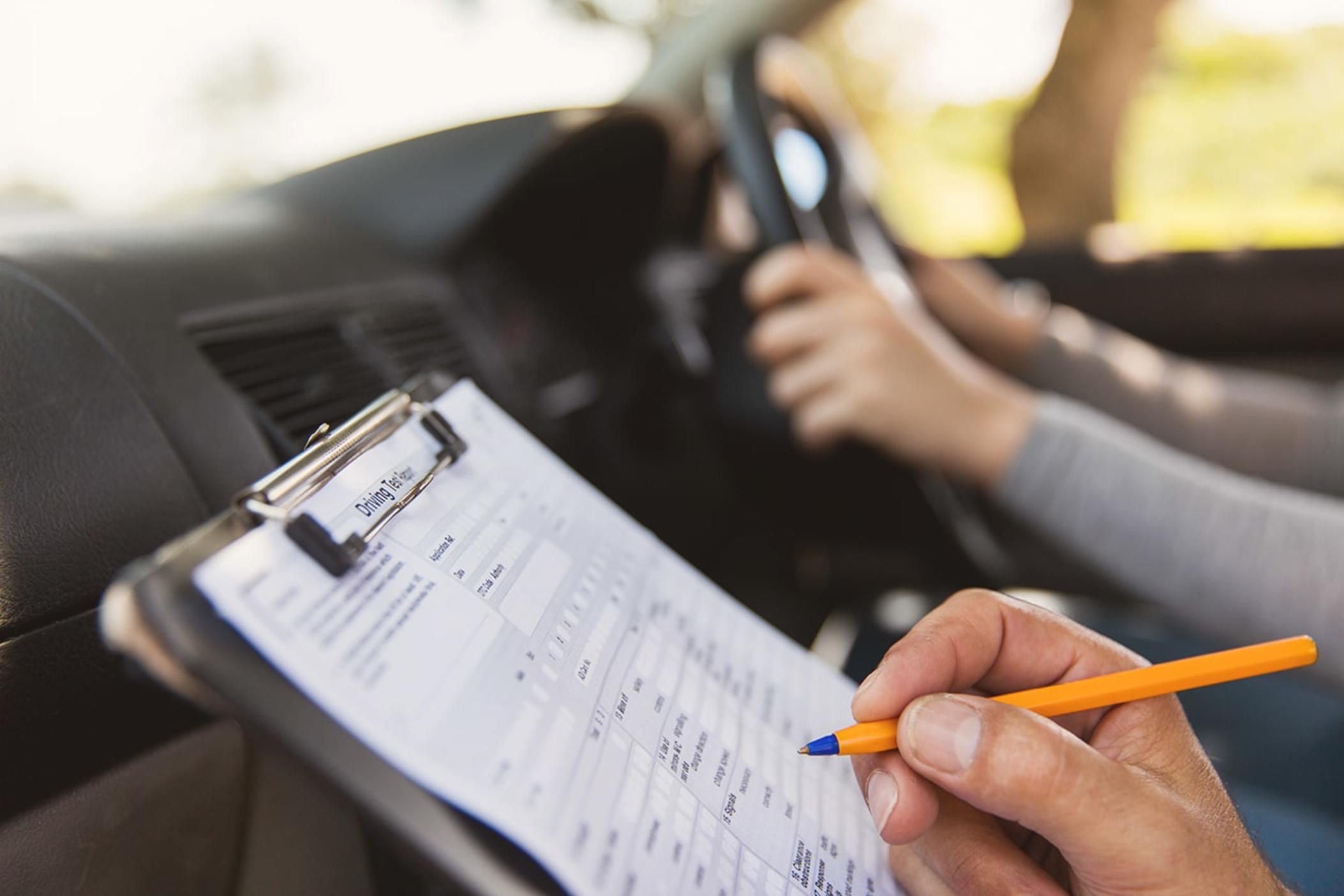 Driver test checklist