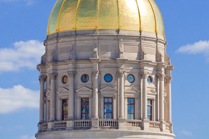 Georgia state capitol dome.